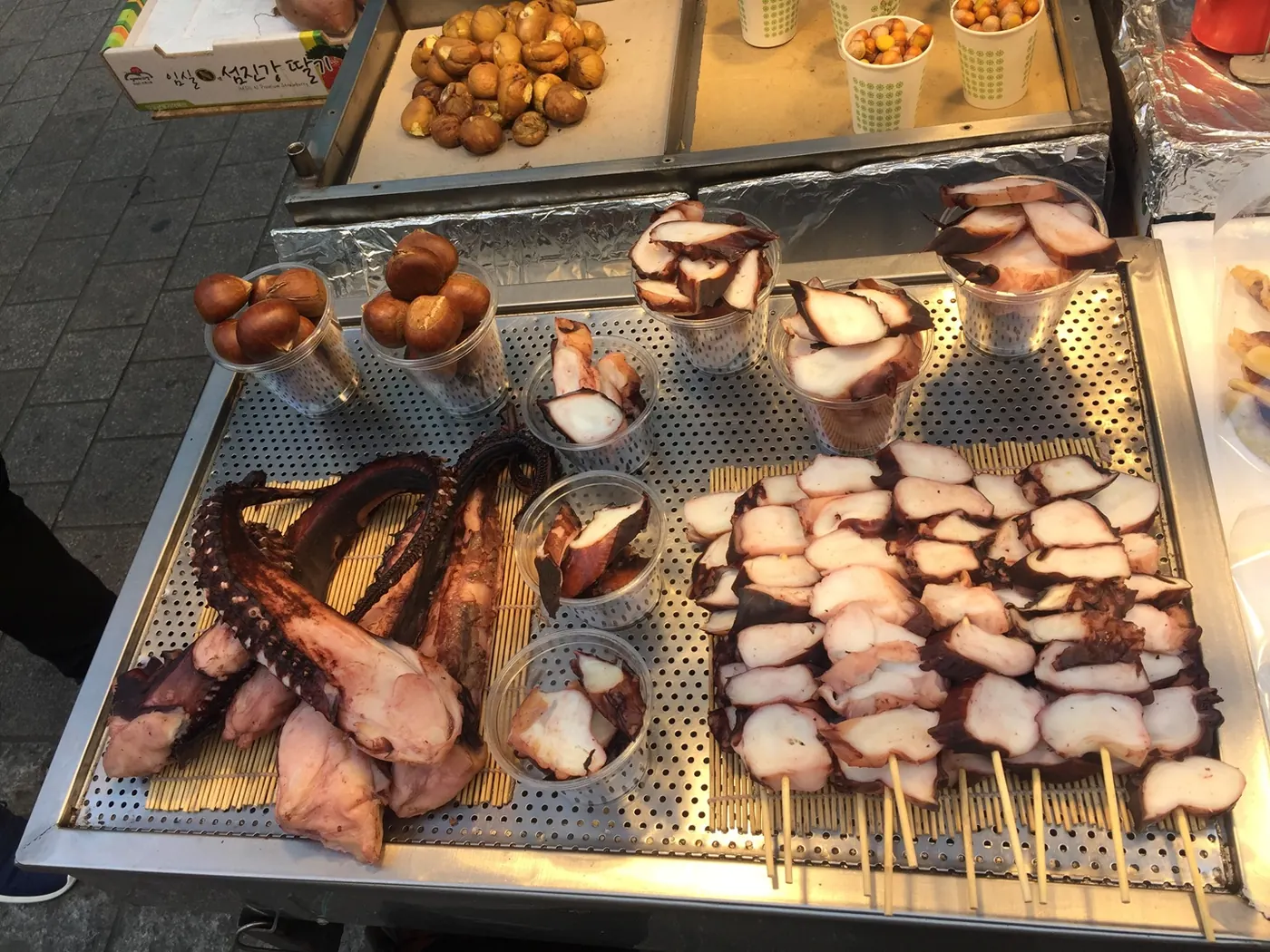 Street food in Myeong-dong